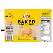 Lays Oven Baked Original Potato Crisps, 0.875 Ounce -- 60 per case.