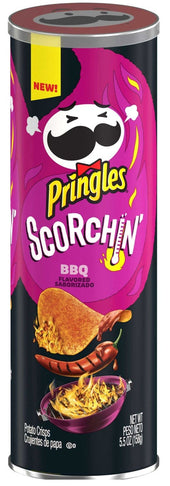 Pringles Scorchin Bbq Potato Crisps, 5.5 Ounce -- 14 per case
