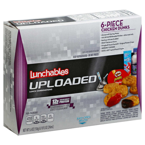 Lunchable Single Serve Chicken Nuggets with Barbeque Sauce Convenience Meal, 15.6 Ounce -- 6 per case.