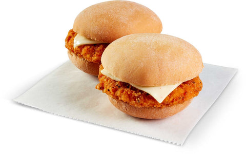 Pierre Mini Twin Spicy Breaded Chicken Sandwich, 5.5 Ounce -- 24 per case.