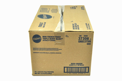 Pillsbury Triple Berry Burst Mini French Toast, 2.64 Ounce -- 72 per case.