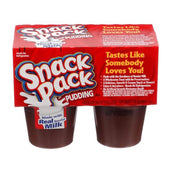 Snack Pack Chocolate Pudding, 3.5 Ounce - 4 count per pack -- 12 packs per case