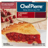 Sara Lee Chef Pierre Traditional Unbaked Cherry Fruit Pie, 10 inch -- 6 per case.