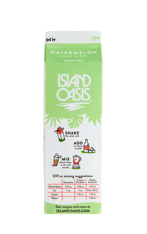 Island Oasis Watermelon Beverage Mix, 32 Fluid Ounce -- 12 per case.