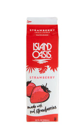 Island Oasis Strawberry Beverage Mix, 32 Fluid Ounce -- 12 per case.