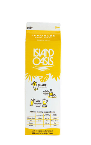 Island Oasis Premium Lemonade Beverage Mix, 32 Fluid Ounce -- 12 per case.