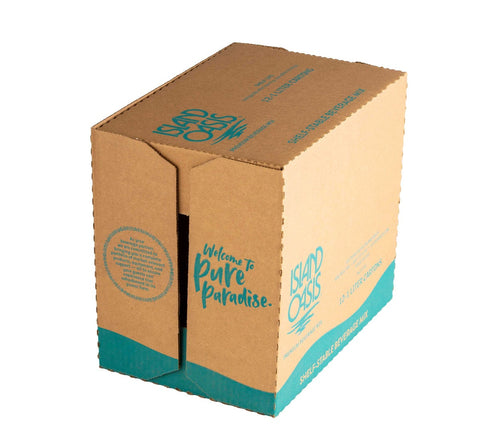 Island Oasis Strawberry Drink and Smoothie Mix - Aseptic, 1 Liter -- 12 per case.