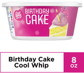 Cool Whip Mix Ins Birthday Cake Whipped Topping, 8 Ounce -- 12 per case