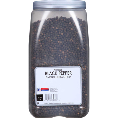 McCormick Culinary Whole Black Pepper, 5.75 lbs. -- 3 per case
