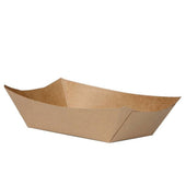 EcoSmart Unbleached Polycoated Paper Food Tray, 0.5 Pound -- 1000 per case.