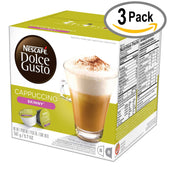 Nescafe Dolce Gusto Skinny Cappuccino Capsules, 16 count per pack -- 3 per case.