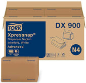 Tork Advanced Xpressnap White 1 Ply Paper Dispenser Napkin, 4.25 x 6.5 x 1.93 inch -- 6000 per case