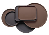Cambro Round Plastic Camtread Serving Tray, Taver Tan, 16 inch -- 12 per case