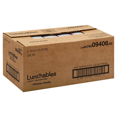 Lunchable Single Serve Chicken Nuggets with Barbeque Sauce Convenience Meal, 15.6 Ounce -- 6 per case.