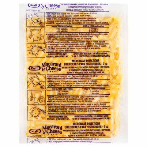 Kraft Frozen Entree Macaroni and Cheese, 7 Ounce -- 36 per case.