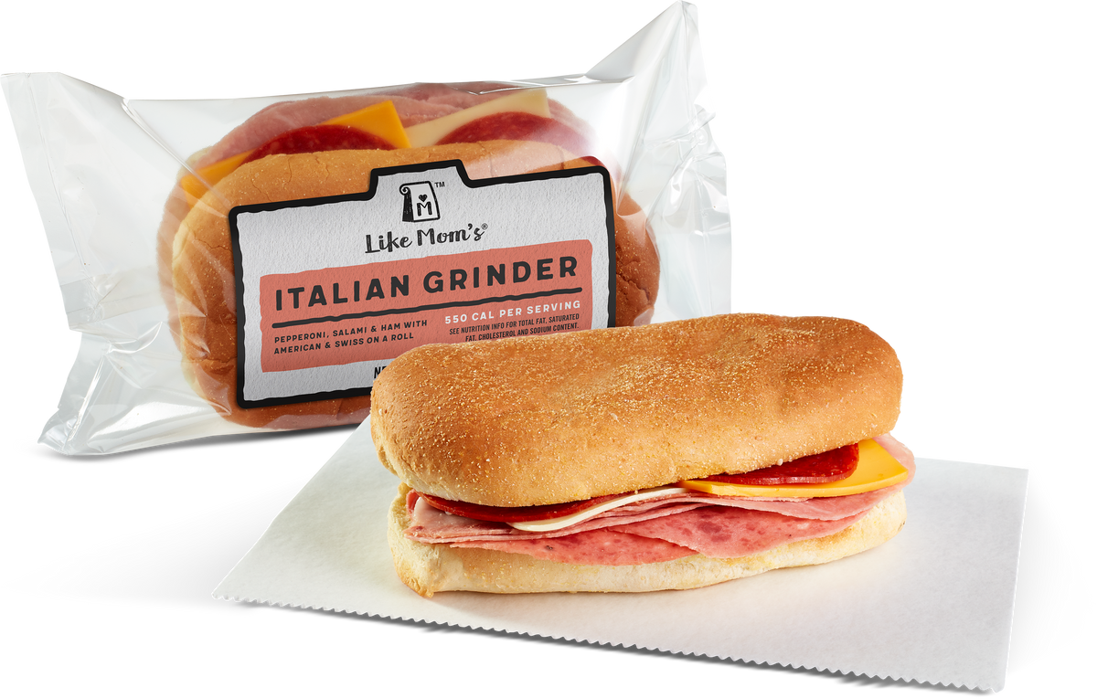 Sandwich Ham Salami Pepperoni W/ Cheese American & Swiss Bun Corn Dust