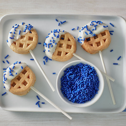 Pillsbury Blueberry Bash Mini Waffles, 2.47 Ounce -- 72 per case.