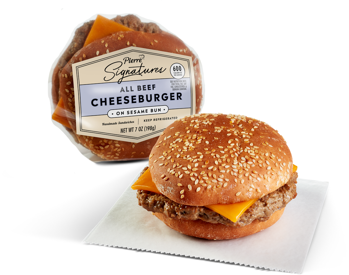 Burger Cheeseburger Signature Microwaveable Bun 7 Oz 12310