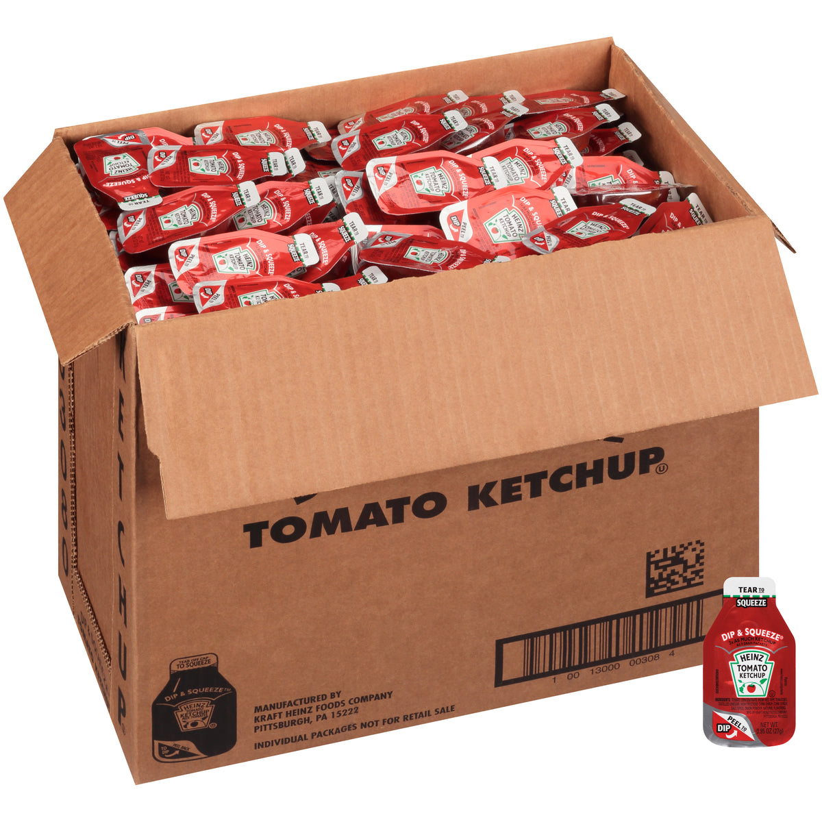 Ketchup Dip & Squeeze Single Serve Packet 003080/78000012