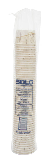 Container Paper Food Double Sided Poly 8 Oz