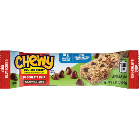 Quaker Chewy GRANOLA BAR CHEWY CHOCOLATE CHIP REDUCED SUGAR