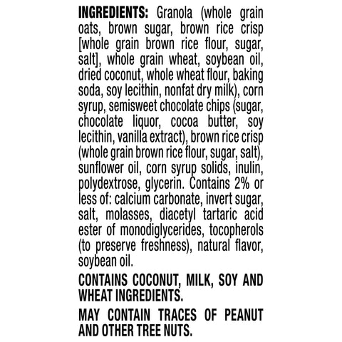 Quaker Chewy GRANOLA BAR CHEWY CHOCOLATE CHIP REDUCED SUGAR