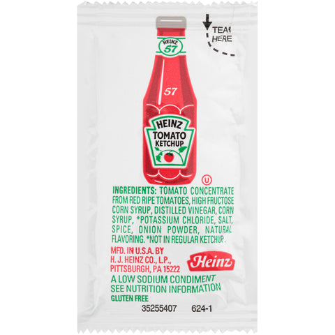 Heinz® KETCHUP LOW SODIUM SINGLE SERVE PACKET 565000/78004314