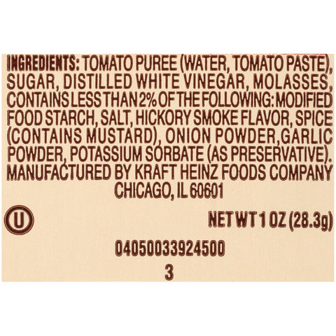 Bull's-Eye Original Barbecue Sauce, 1 Ounce -- 100 Count