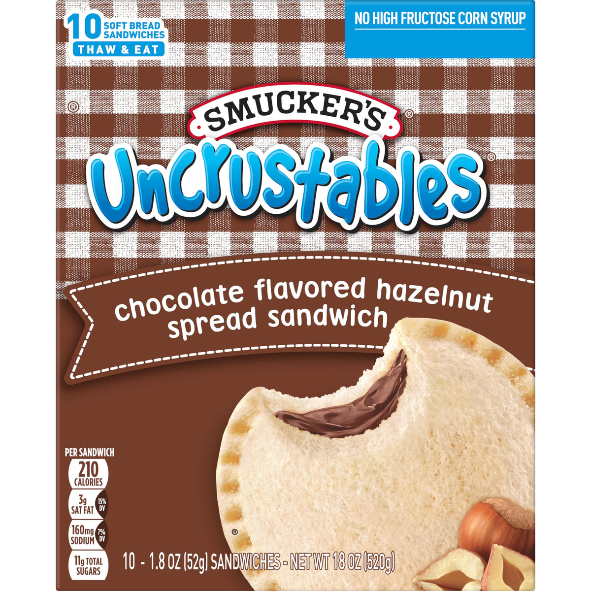 Sandwich Uncrustable Chocolate Hazelnut Food Service Rewards