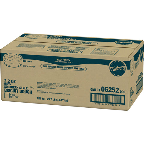 General Mills Pillsbury Unbaked Southern Style Biscuit Dough, 2.2 Ounce -- 216 per case.