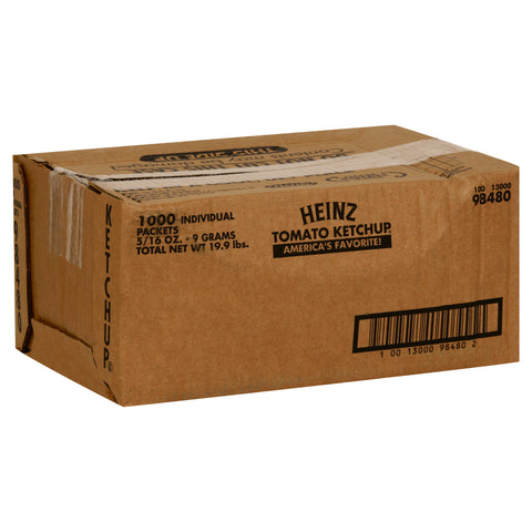 Heinz Ketchup Single Serve 1000 Case 9 Gram
