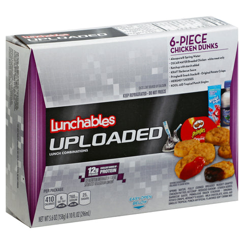 Lunchable Single Serve Chicken Nuggets with Barbeque Sauce Convenience Meal, 15.6 Ounce -- 6 per case.