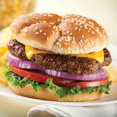 Beef Steak Burger Flamebroiled Fully Cooked 3 Oz 15-230