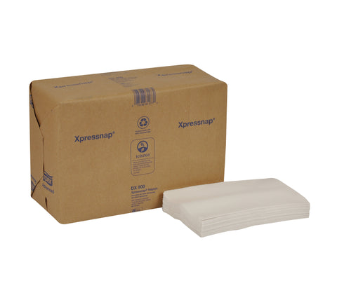 Tork Advanced Xpressnap White 1 Ply Paper Dispenser Napkin, 4.25 x 6.5 x 1.93 inch -- 6000 per case