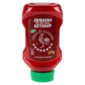 Huy Fong KETCHUP SRIRACHA HOT CHILI SAUCE INVERTED RED PLASTIC BOTTLE