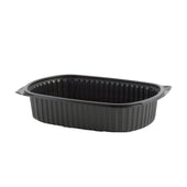 Anchor Packaging PLATTER MICROWAVES PLASTIC BLACK 1-COMPARTMENT 48 OZ