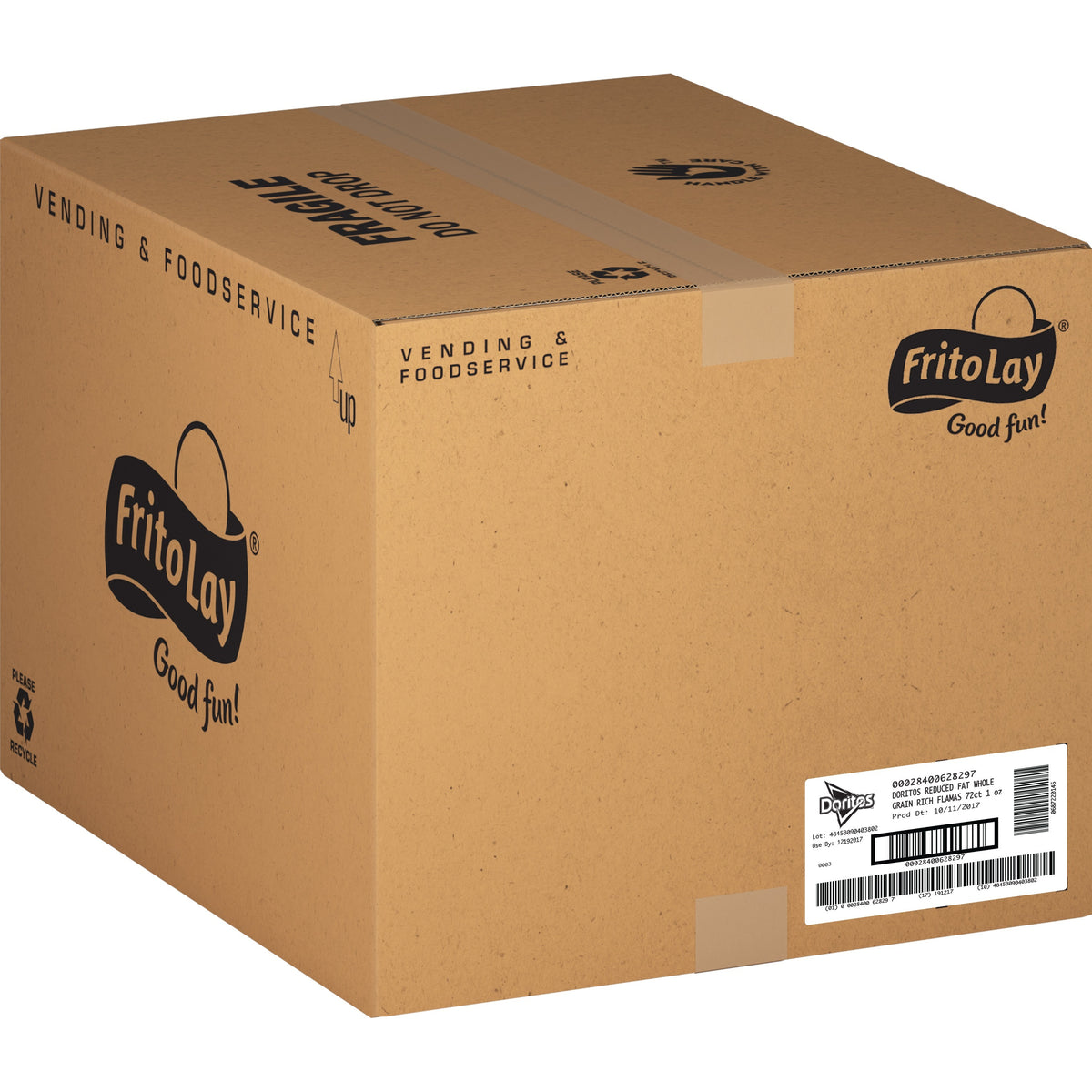 Doritos Flamas Tortilla Chips, 1 Ounce 72 per case. Food Service