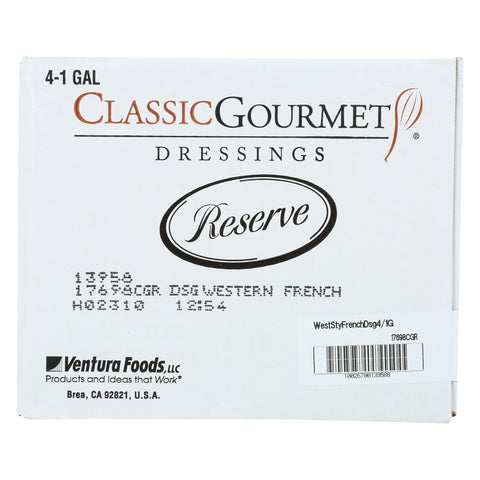 Ventura Foods Classic Gourmet Reserve French Salad Dressing, 4 Gallon.