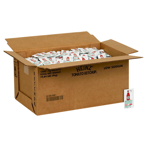 Heinz® KETCHUP LOW SODIUM SINGLE SERVE PACKET 565000/78004314
