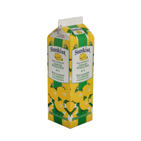 Sunkist 15 Percent Concentrate 4+1 Lemonade Beverage Base, 32 Fluid Ounce -- 12 per case.
