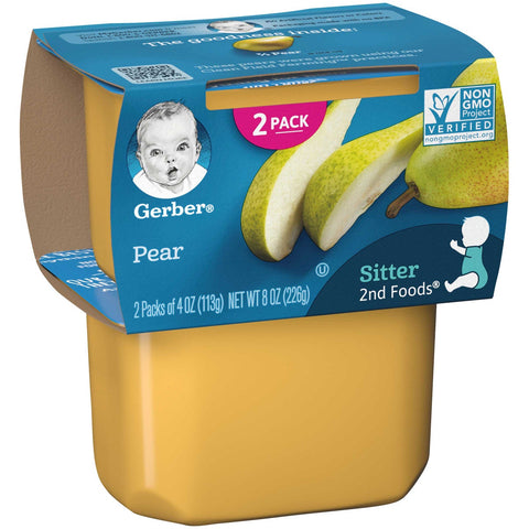 Gerber 2nd Foods Pear Baby Food, 8 Ounce -- 8 per case.