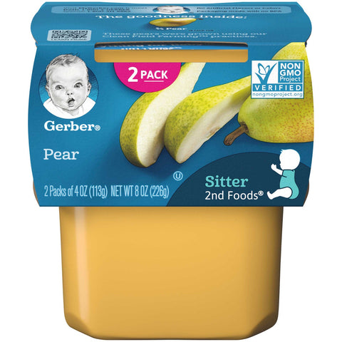 Gerber 2nd Foods Pear Baby Food, 8 Ounce -- 8 per case.