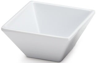GET Enterprises Siciliano Melamine White Square Petite Bowl, 3 Ounce -- 48 per case