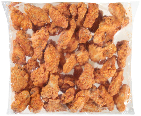 Tyson Glazed Unbreaded Jumbo Chicken Wing, 10 Pound.