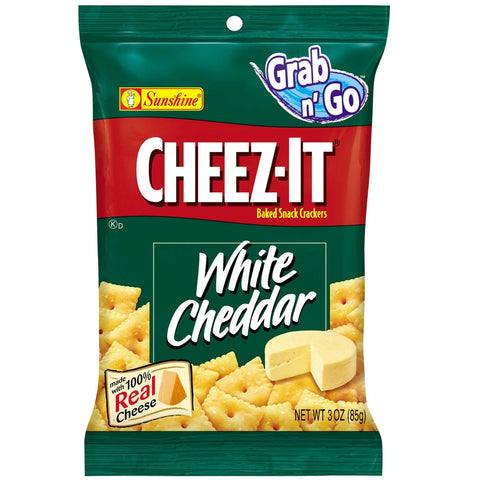 Cheez-It White Cheddar Baked Snack Crackers - 1.5 oz. bag, 48 per case