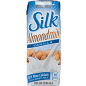 Silk Vanilla Pure Almond Milk, 8 Ounce -- 18 per case.