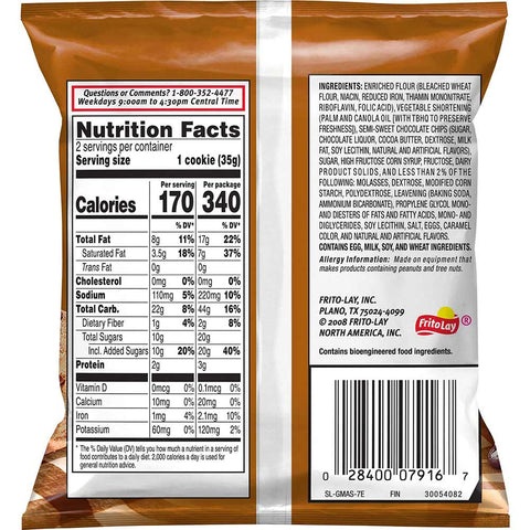 Grandmas Homestyle Big Chocolate Chip Cookie, 2.5 Ounce -- 60 per case.