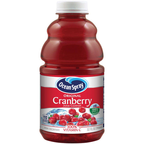 Ocean Spray Cranberry Juice Cocktail Drink, Plastic Bottle, 32 Ounce -- 12 Case