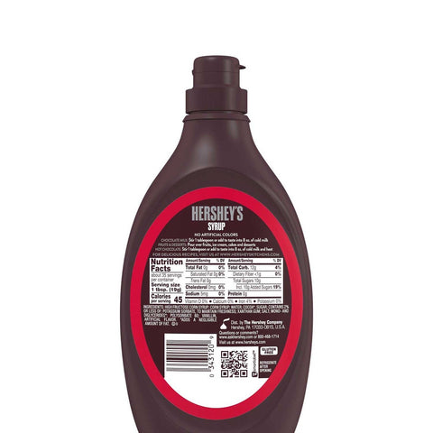 Hershey's Chocolate Flavored Syrup, 24 Ounce Bottle -- 24 per case