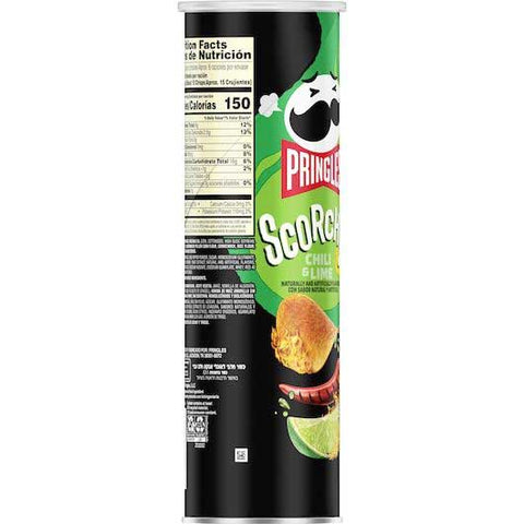 Pringles Extra Hot Chili and Lime Potato Crisps, 5.5 Ounce -- 14 per case